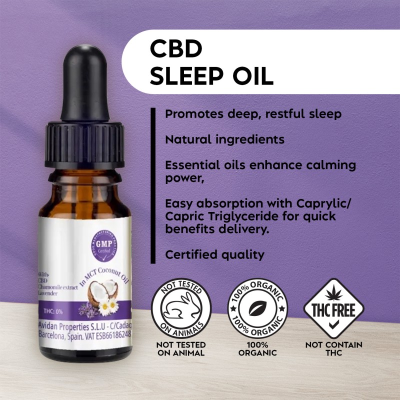 CBD Coconut Oil 35% Sleep - 10ml